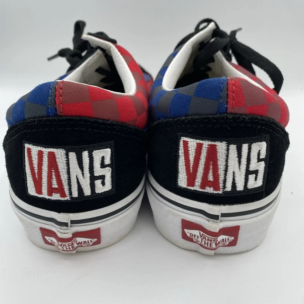 Vans Multicolor Checkerboard Classic Shoes Mens 9 Womens 10.5 Lace Up‎ Suede Toe
